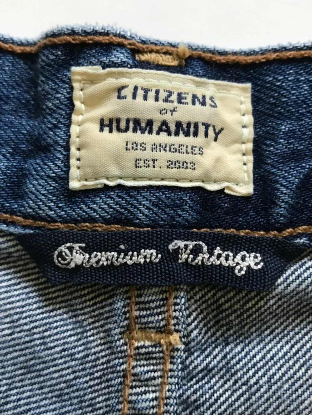 Citizens of Humanity Kristen Cut Off Denim Jean Shorts Womens 25 Blue Vintage